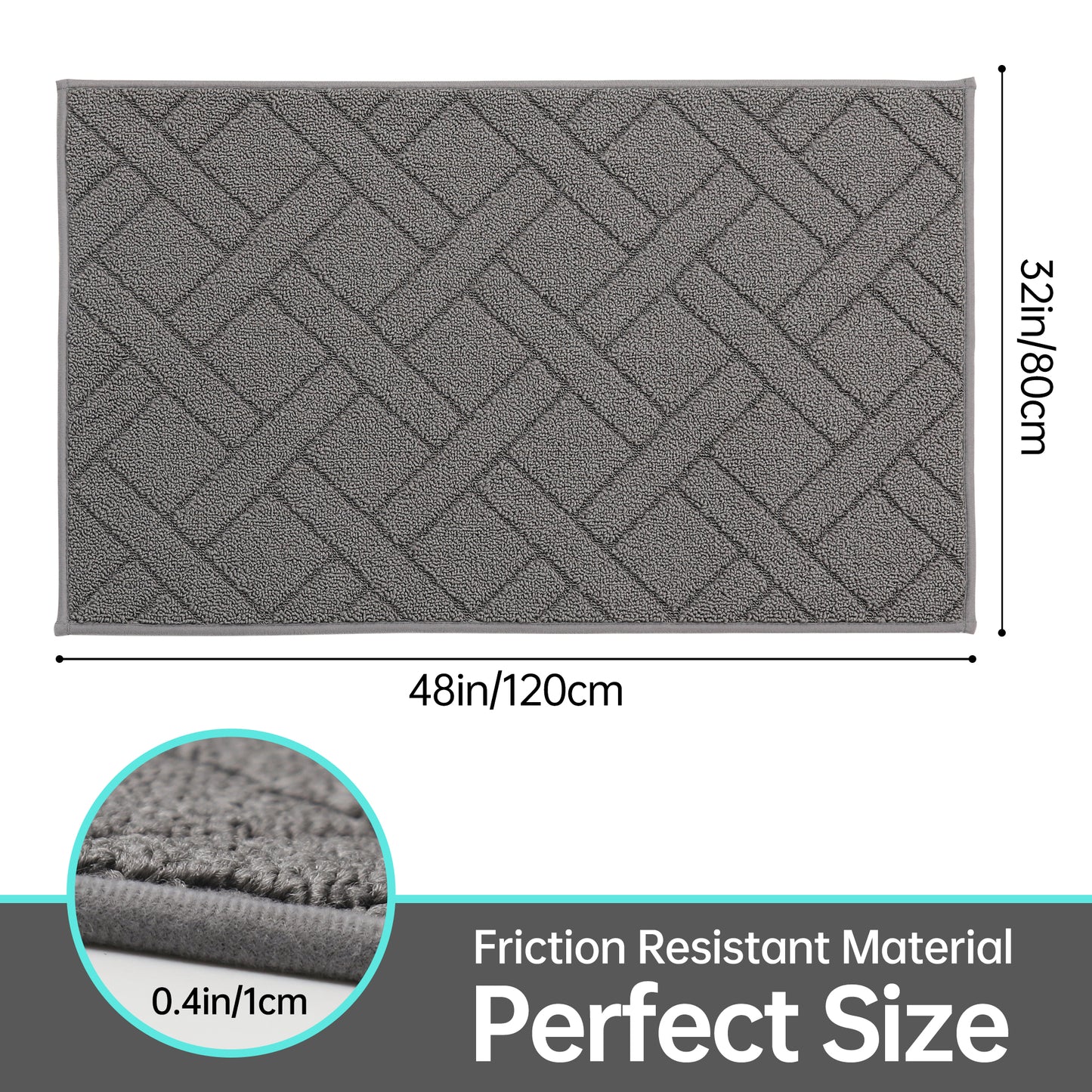 COSY HOMEER Indoor Doormat, Front Door Mat Non-Slip for Entrance, Absorbent Resist Dirt Door Rug for Inside, Low-Profile Welcome Mat, Entryway Rug Floor Mats Machine Washable