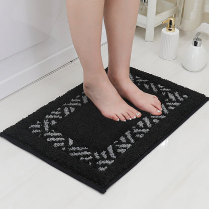 COSY HOMEER Microfiber Bathroom Rug, Soft and Absorbent Bath Mat Non-Slip, Thick Plush Bath Rugs Machine Washable for Bathroom Floor, Tubs and Showers