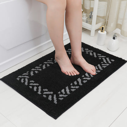 COSY HOMEER Microfiber Bathroom Rug, Soft and Absorbent Bath Mat Non-Slip, Thick Plush Bath Rugs Machine Washable for Bathroom Floor, Tubs and Showers