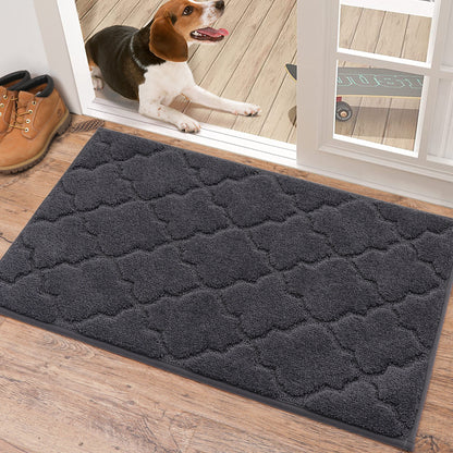 COSY HOMEER Indoor Doormat, Soft and Absorbent Door Mat Non-Slip, Dirt Trapper Mat Door Mats Low Profile Floor Mat Machine Washable for Entrance, Inside, Kitchen, Front Back Door