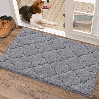 COSY HOMEER Indoor Doormat, Soft and Absorbent Door Mat Non-Slip, Dirt Trapper Mat Door Mats Low Profile Floor Mat Machine Washable for Entrance, Inside, Kitchen, Front Back Door