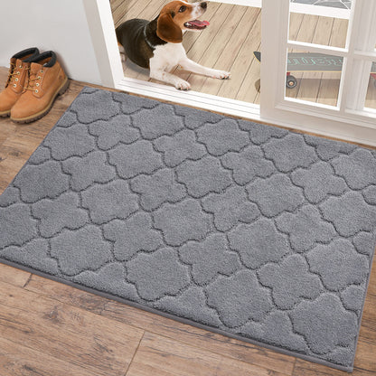 COSY HOMEER Indoor Doormat, Soft and Absorbent Door Mat Non-Slip, Dirt Trapper Mat Door Mats Low Profile Floor Mat Machine Washable for Entrance, Inside, Kitchen, Front Back Door