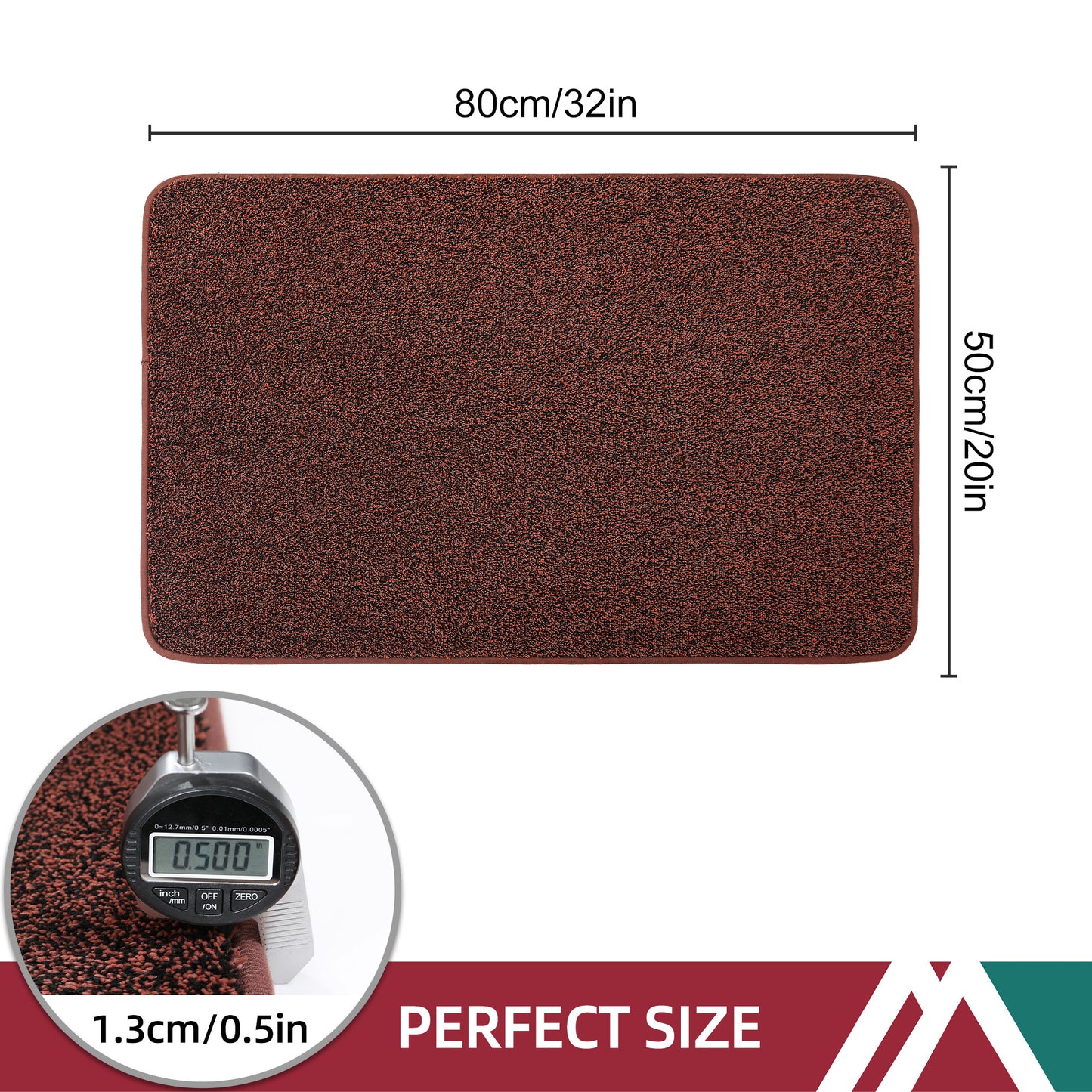 COSY HOMEER Doormat Indoor 24"x36", Soft and Absorbent Door Mat Non-Slip, Dirt Trapper Door Mats Entry Rug Low Profile Floor Mat Machine Washable Rugs for Entryway, Front Back Door, Kitchen