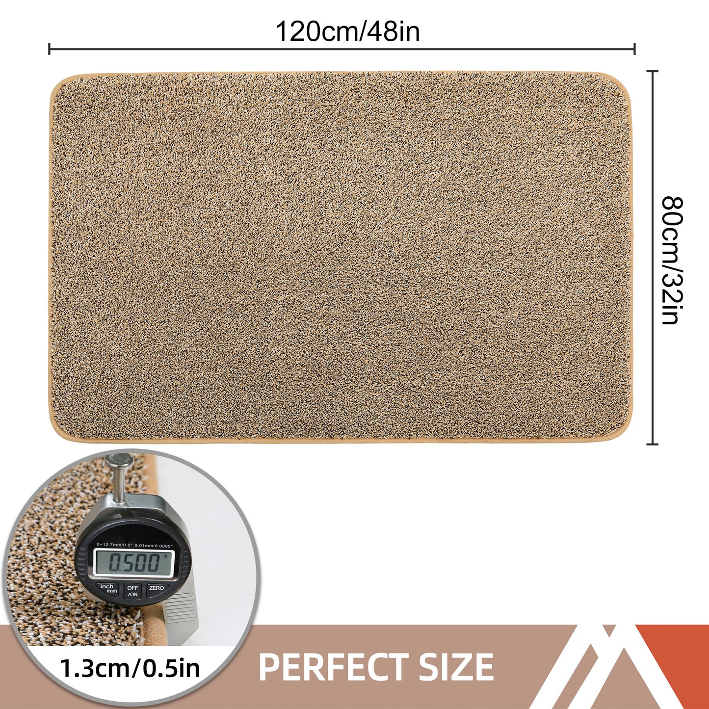 COSY HOMEER Doormat Indoor 24"x36", Soft and Absorbent Door Mat Non-Slip, Dirt Trapper Door Mats Entry Rug Low Profile Floor Mat Machine Washable Rugs for Entryway, Front Back Door, Kitchen