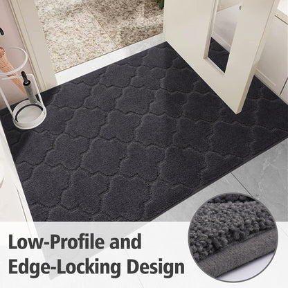 COSY HOMEER Indoor Doormat, Soft and Absorbent Door Mat Non-Slip, Dirt Trapper Mat Door Mats Low Profile Floor Mat Machine Washable for Entrance, Inside, Kitchen, Front Back Door